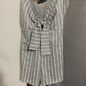 Gray romper